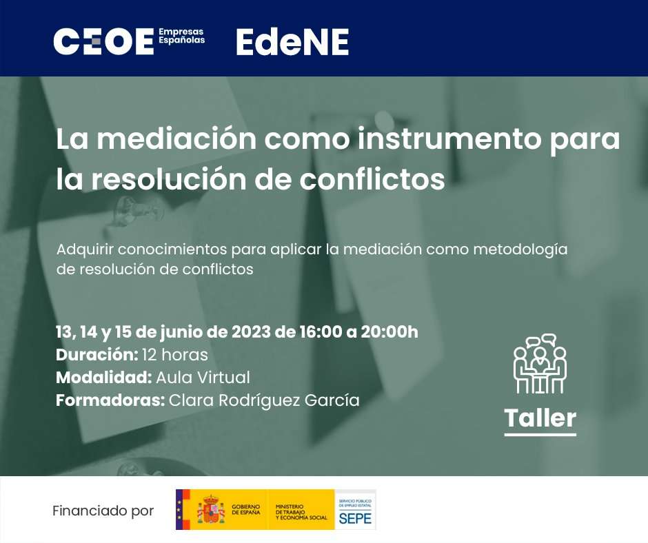 La Mediación Como Instrumento Para La Resolución De Conflictos (junio ...