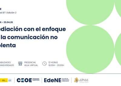 Mediación con el enfoque de la Comunicación No Violenta abril de 2026