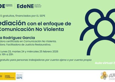 Mediación con el enfoque de la Comunicación No Violenta febrero de 2026